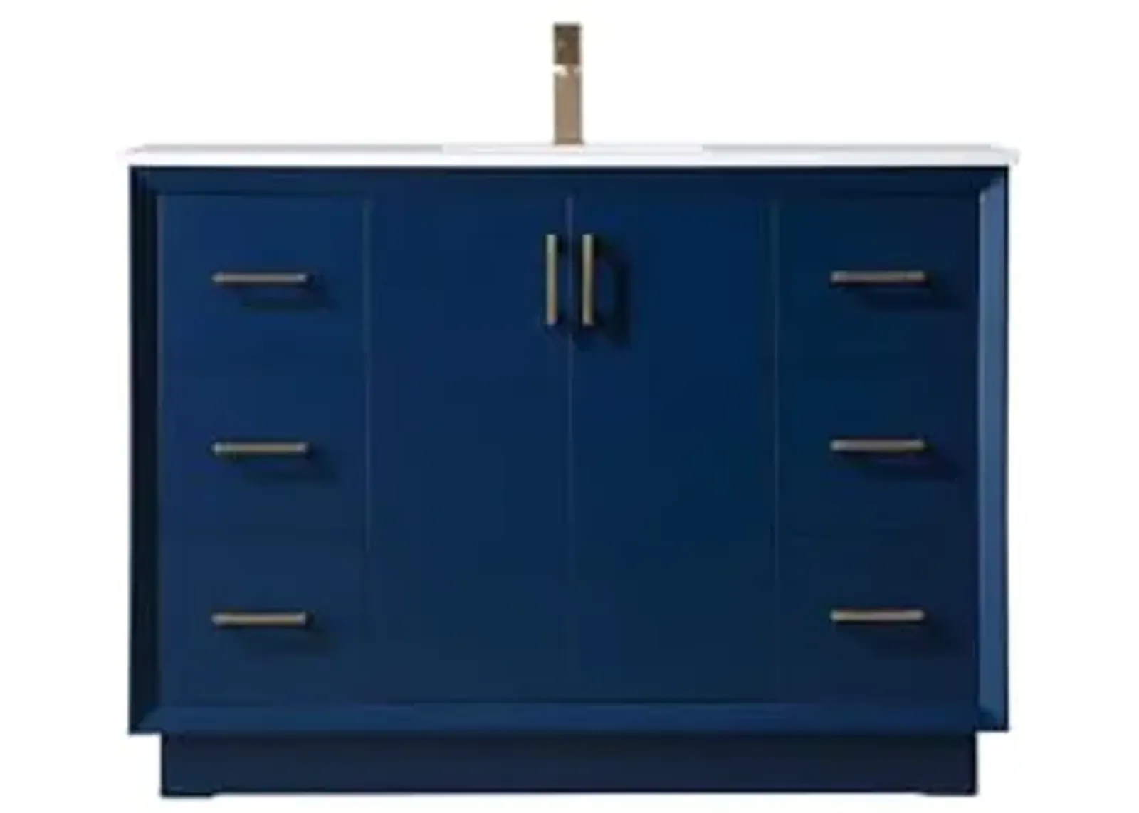 Elegant Lighting 48 Inch Single Bathroom Vanity in Blue