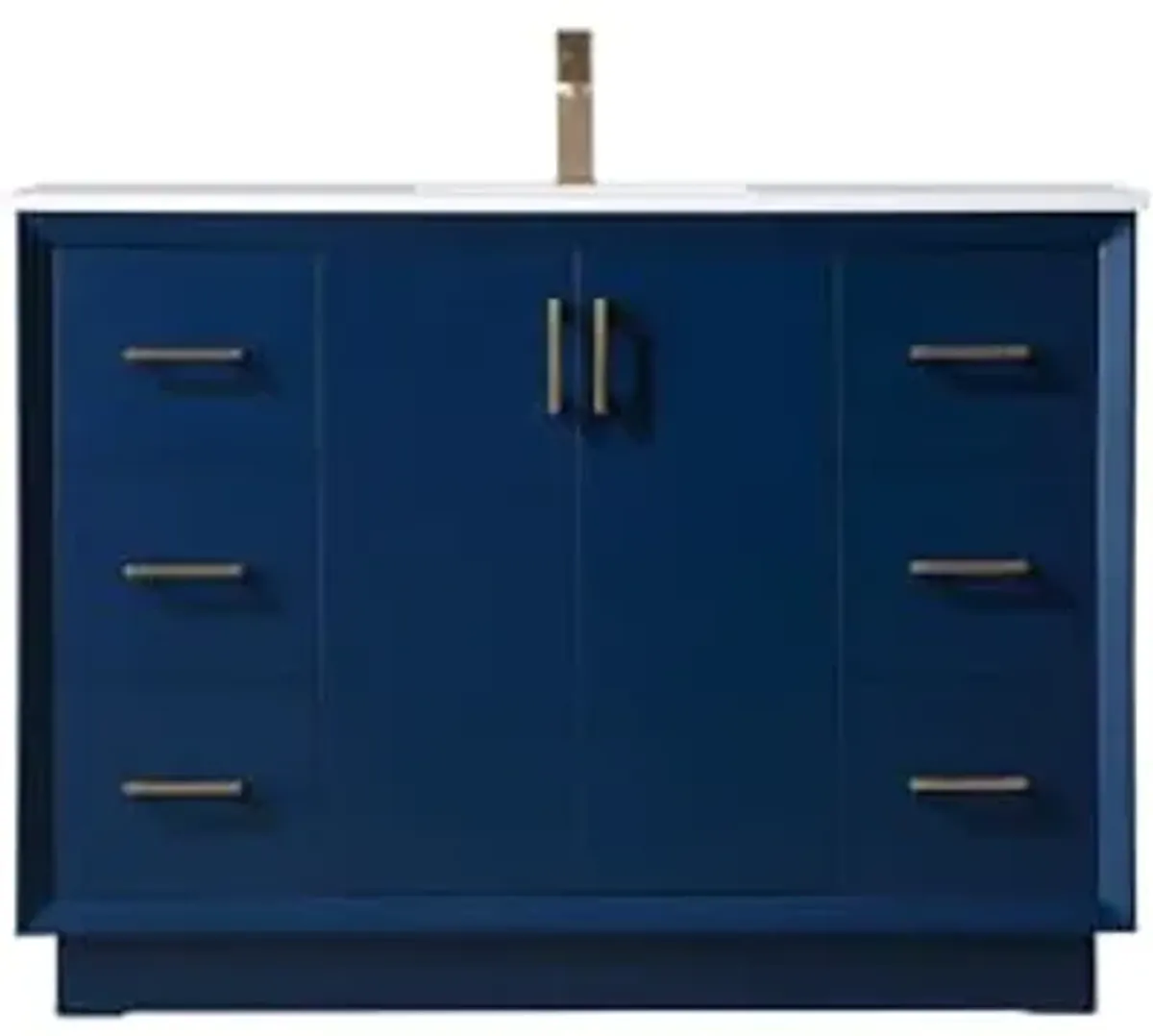 Elegant Lighting 48 Inch Single Bathroom Vanity in Blue