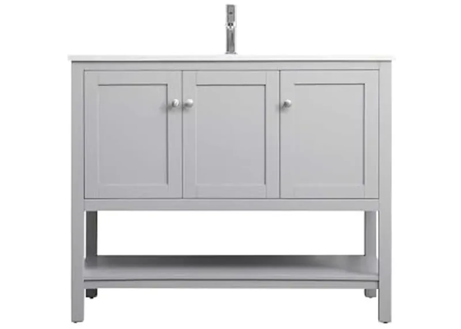 Elegant Lighting 42 Inch Single Bathroom Vanity in Grey