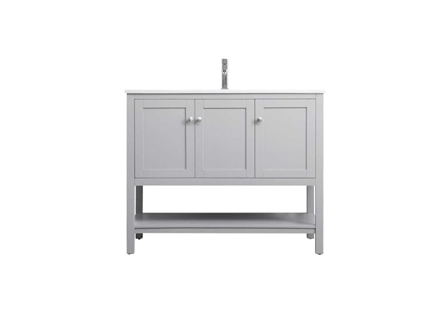 Elegant Lighting 42 Inch Single Bathroom Vanity in Grey