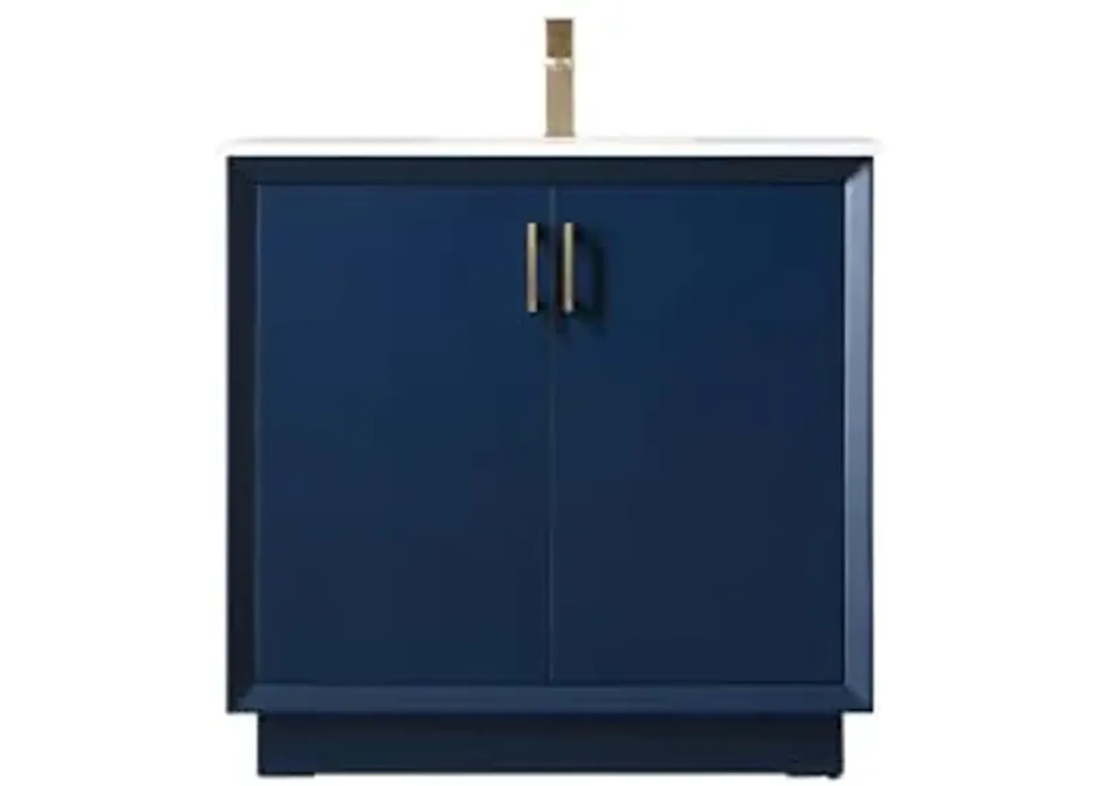 Elegant Lighting 36 Inch Single Bathroom Vanity in Blue