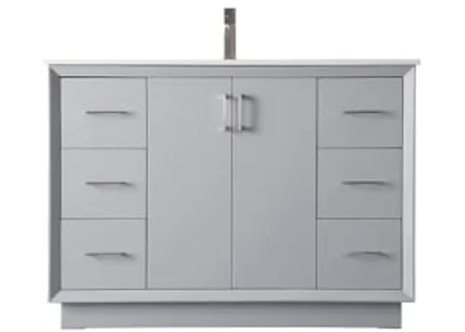 Elegant Lighting 48 Inch Single Bathroom Vanity in Grey