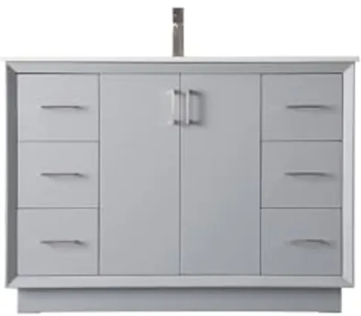 Elegant Lighting 48 Inch Single Bathroom Vanity in Grey