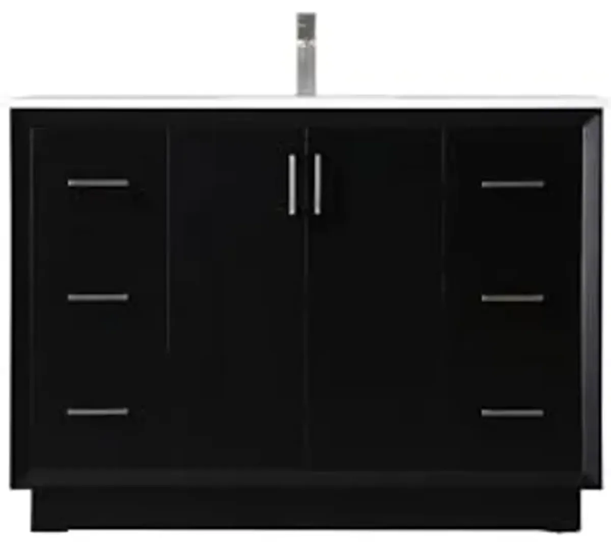 Elegant Lighting 48 Inch Single Bathroom Vanity in Black