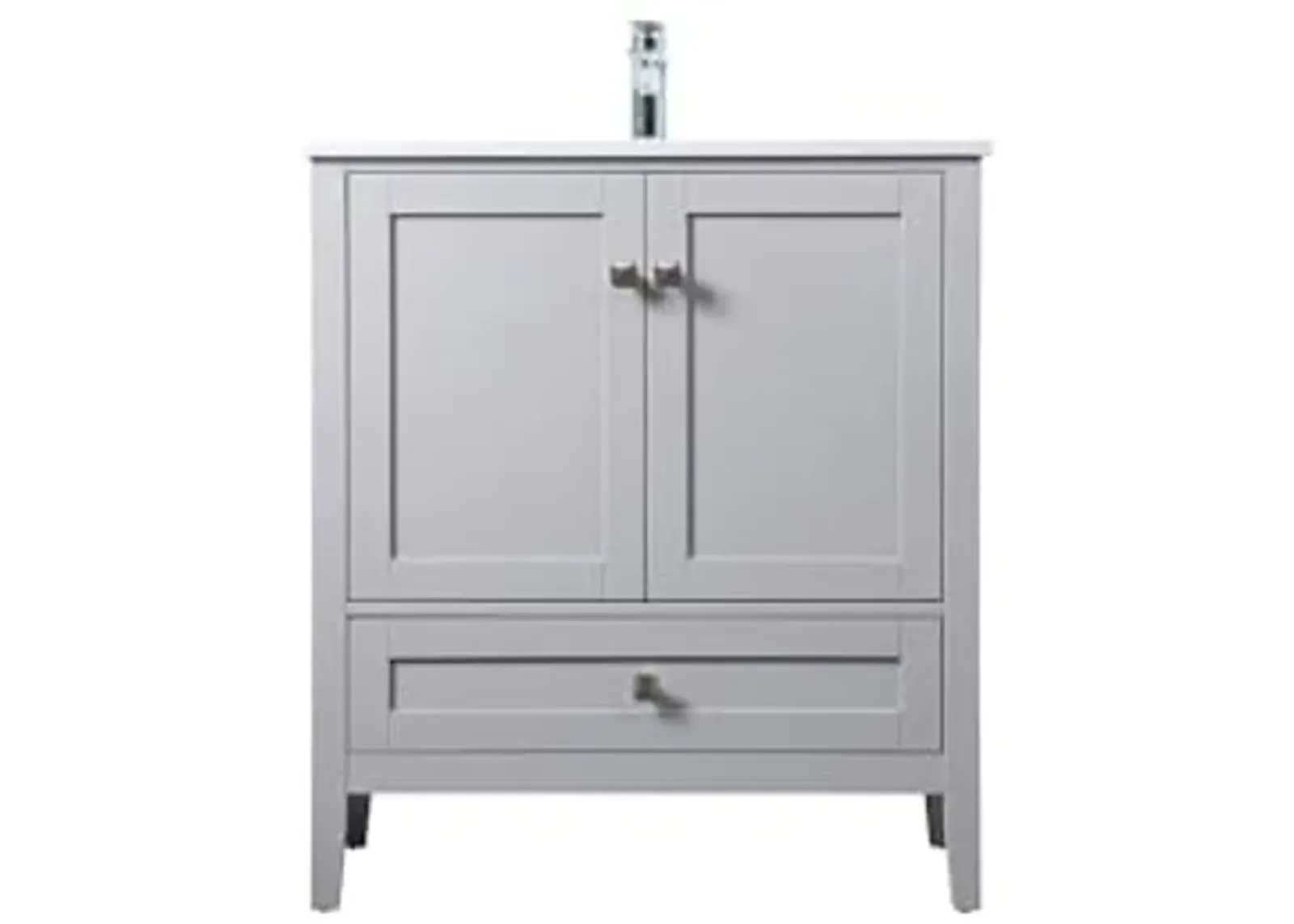 Elegant Lighting 30 Inch Single Bathroom Vanity in Grey