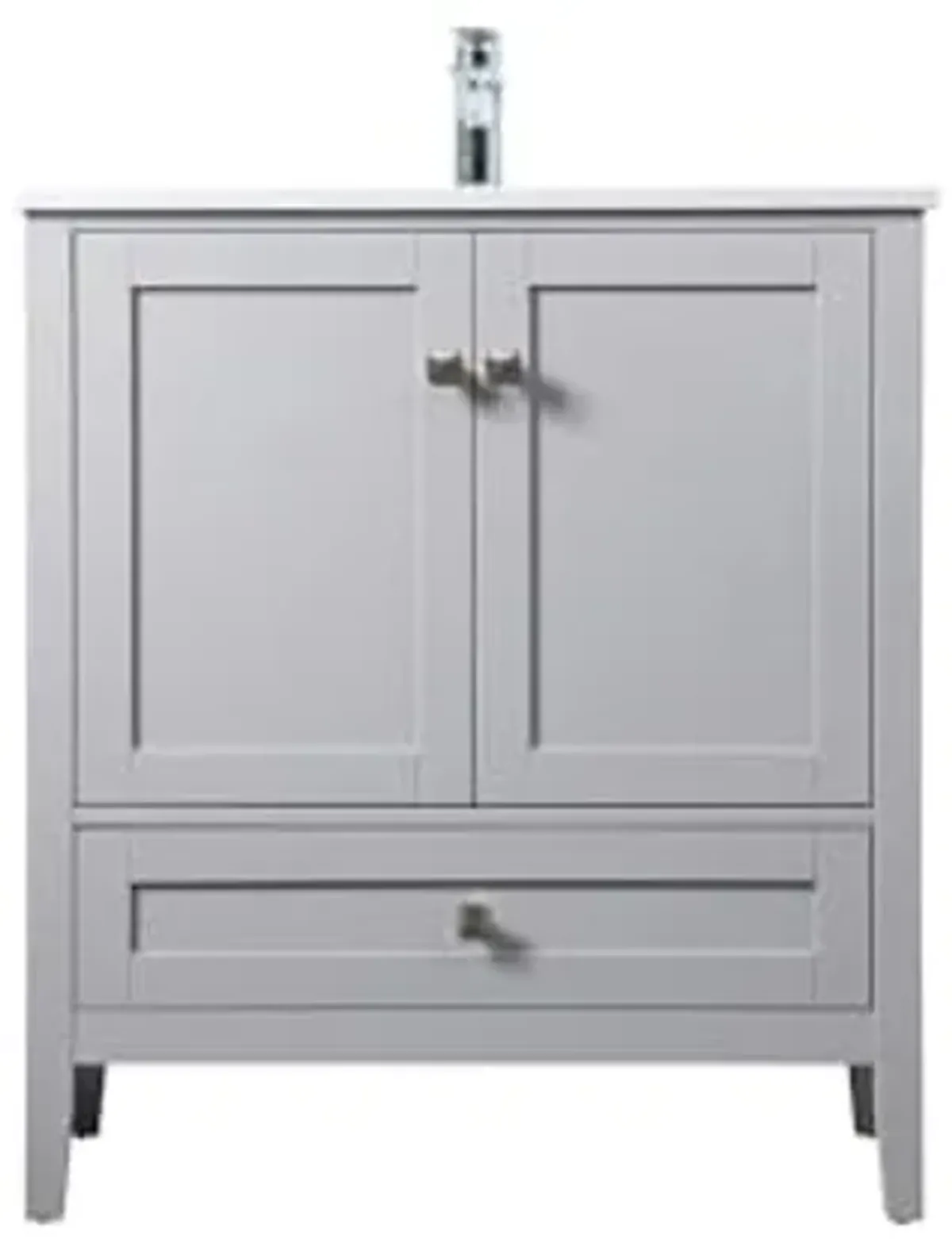 Elegant Lighting 30 Inch Single Bathroom Vanity in Grey