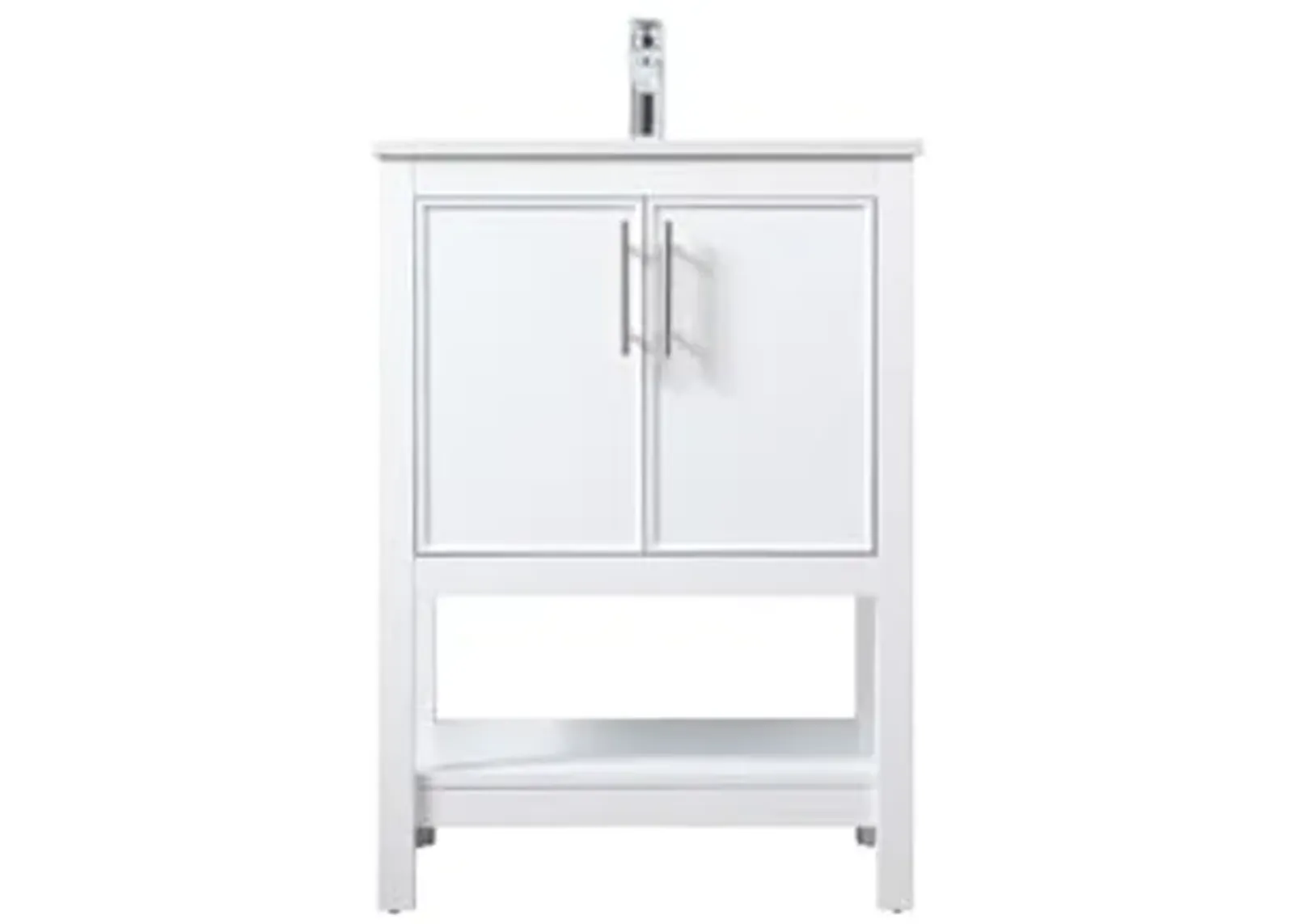 Elegant Lighting 24 Inch Single Bathroom Vanity in White