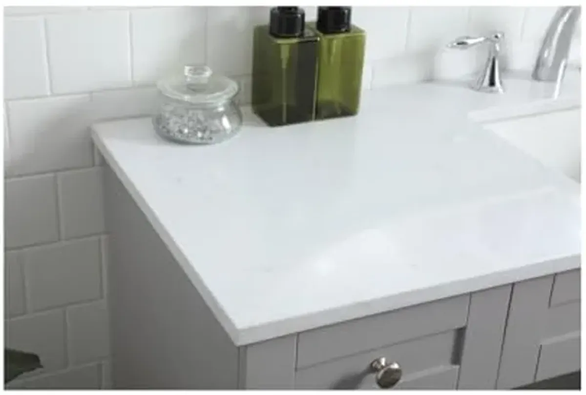 Elegant Lighting 54 Inch Ada Compliant Bathroom Vanity in Grey