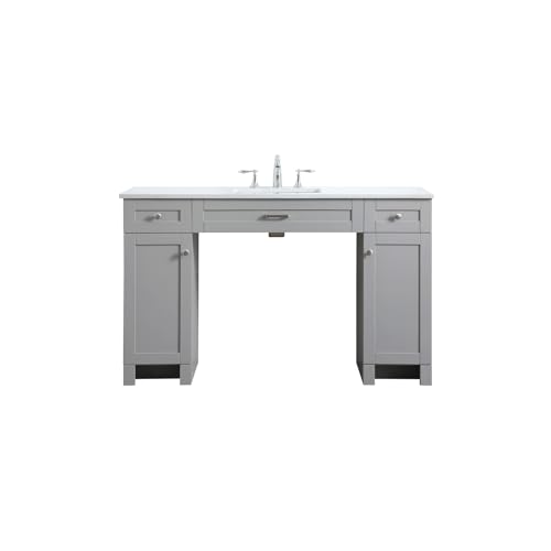 Elegant Lighting 54 Inch Ada Compliant Bathroom Vanity in Grey