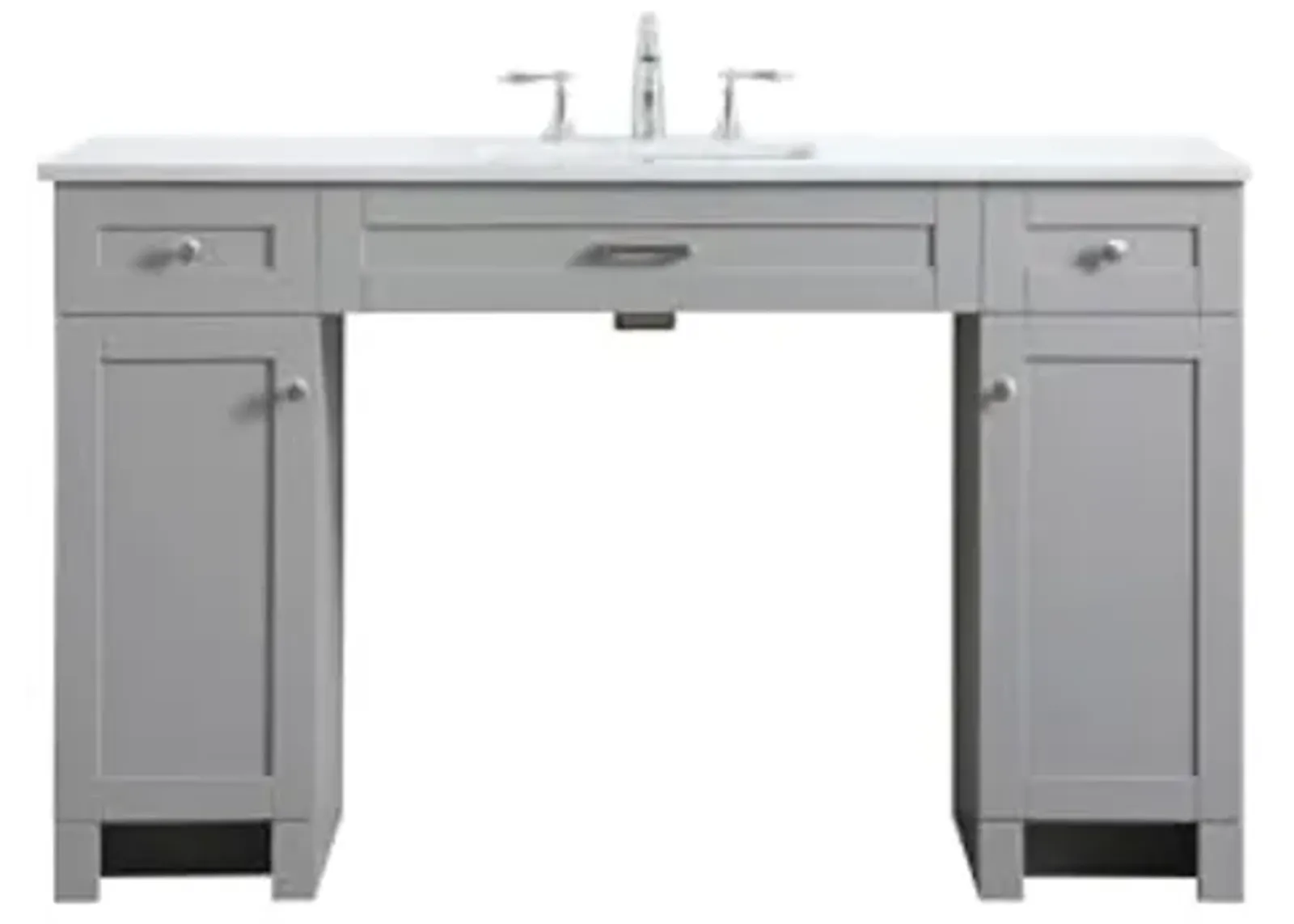 Elegant Lighting 54 Inch Ada Compliant Bathroom Vanity in Grey