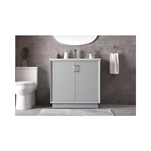 Elegant Lighting 36 Inch Single Bathroom Vanity in Grey