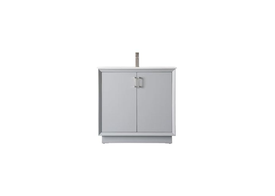 Elegant Lighting 36 Inch Single Bathroom Vanity in Grey