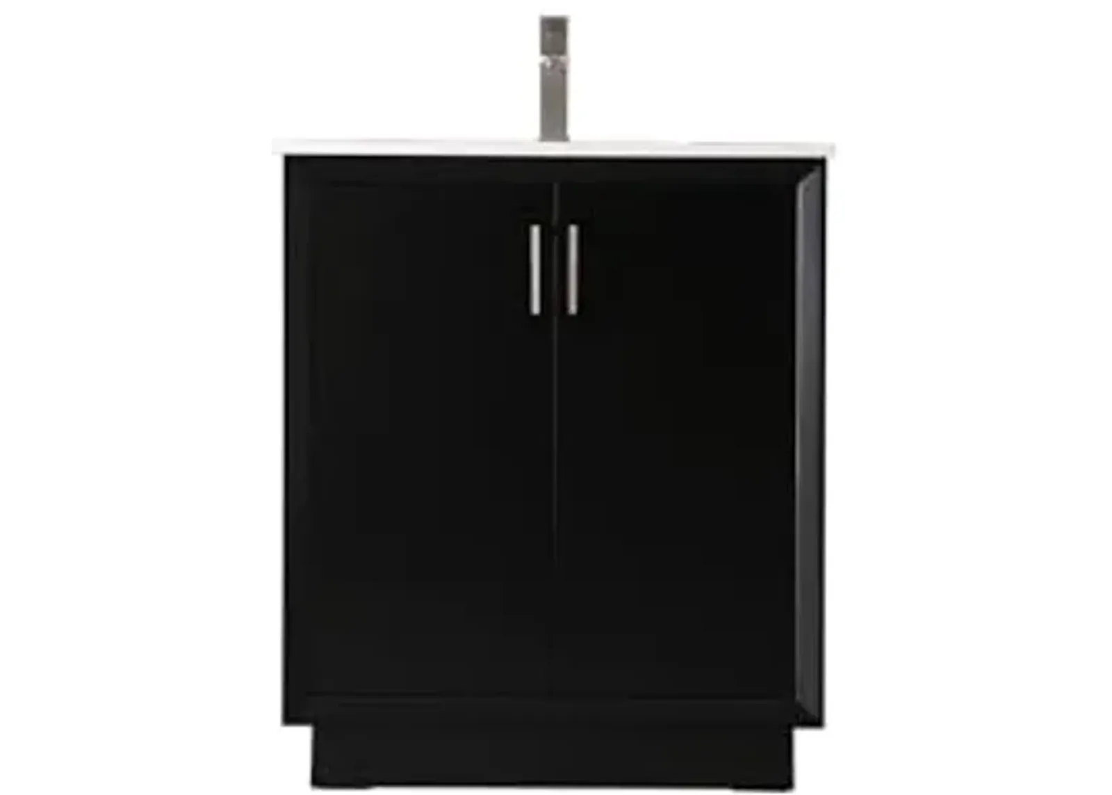 Elegant Lighting 30 Inch Single Bathroom Vanity in Black