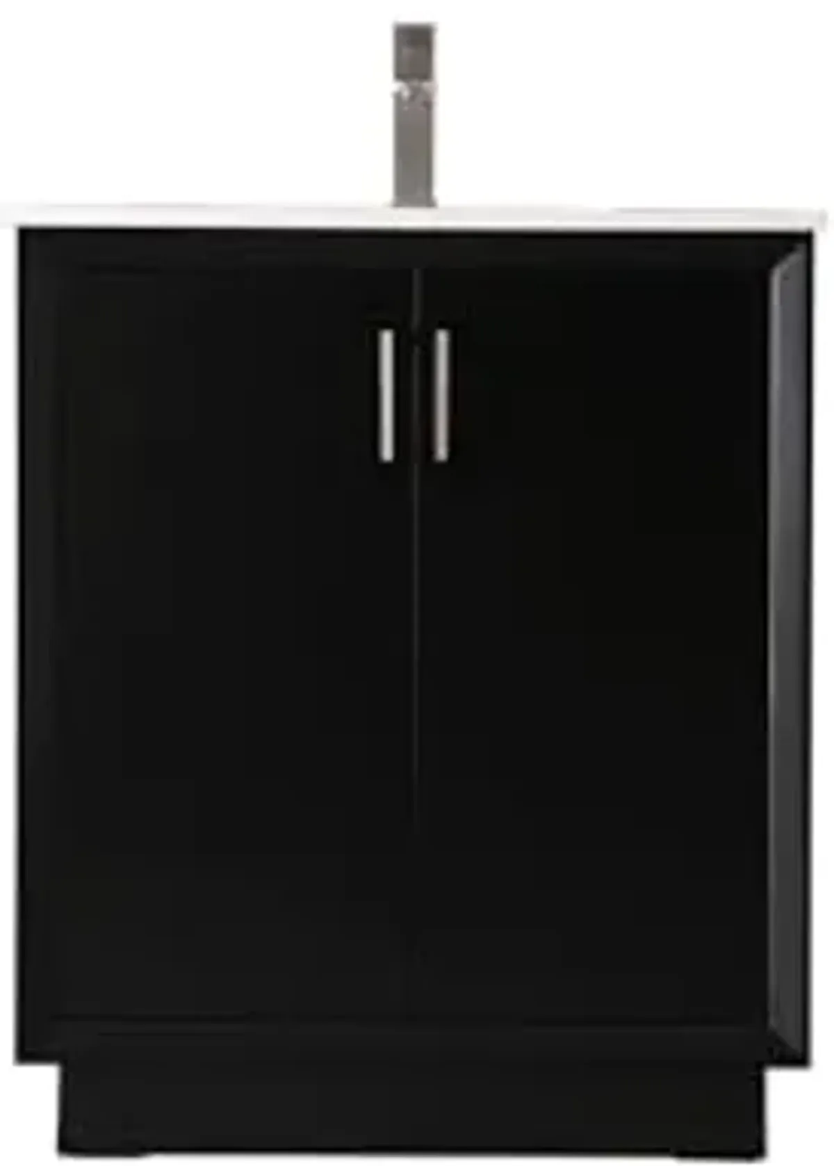 Elegant Lighting 30 Inch Single Bathroom Vanity in Black