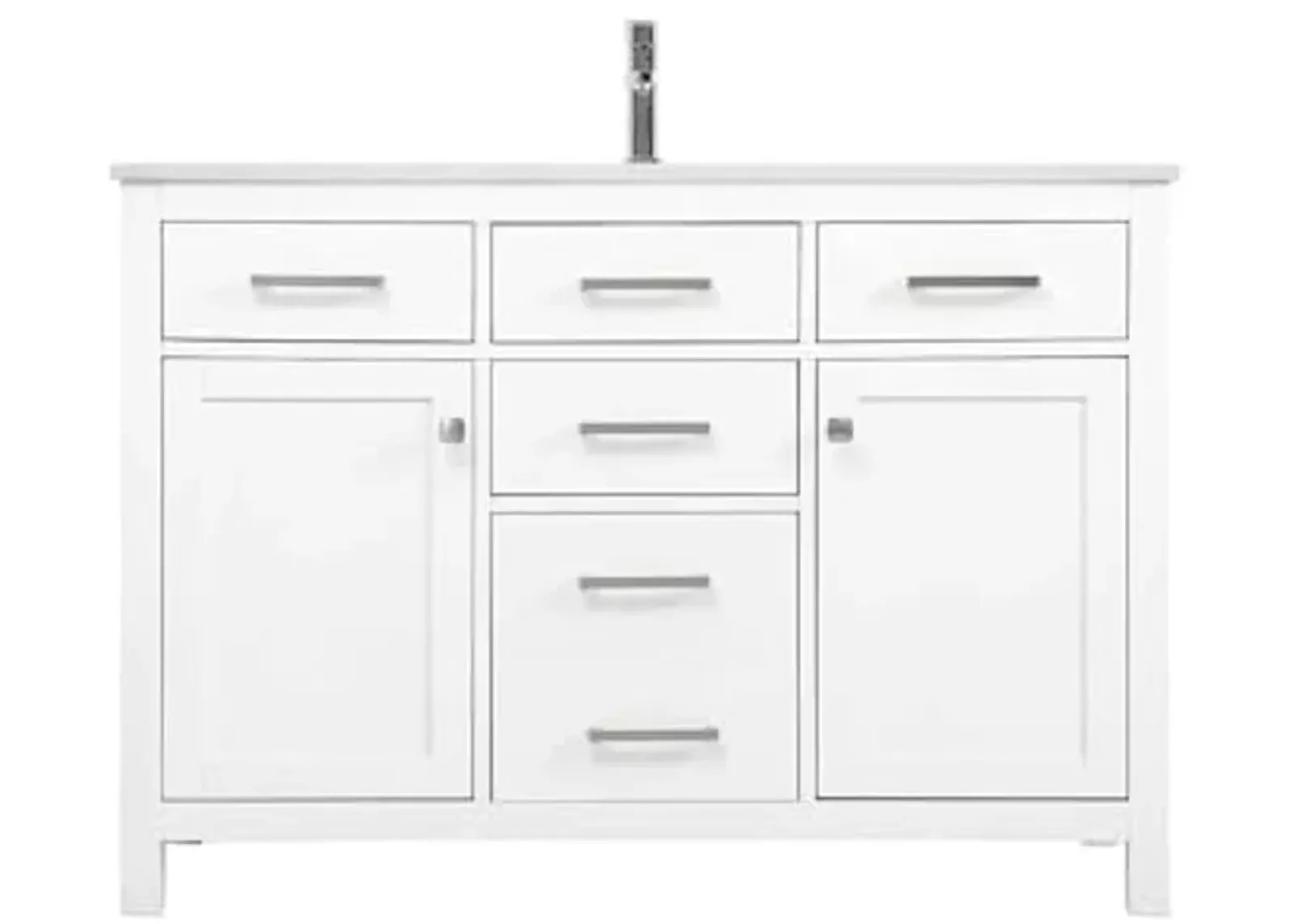 Elegant Lighting 48 Inch Single Bathroom Vanity in White