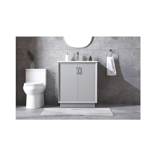 Elegant Lighting 30 Inch Single Bathroom Vanity in Grey