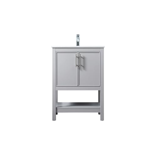 Elegant Lighting 24 Inch Single Bathroom Vanity in Grey