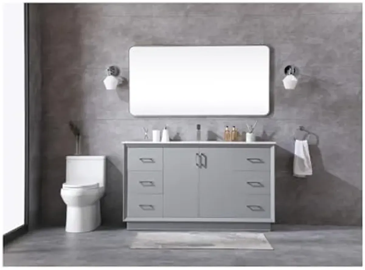 Elegant Lighting 60 Inch Single Bathroom Vanity in Grey