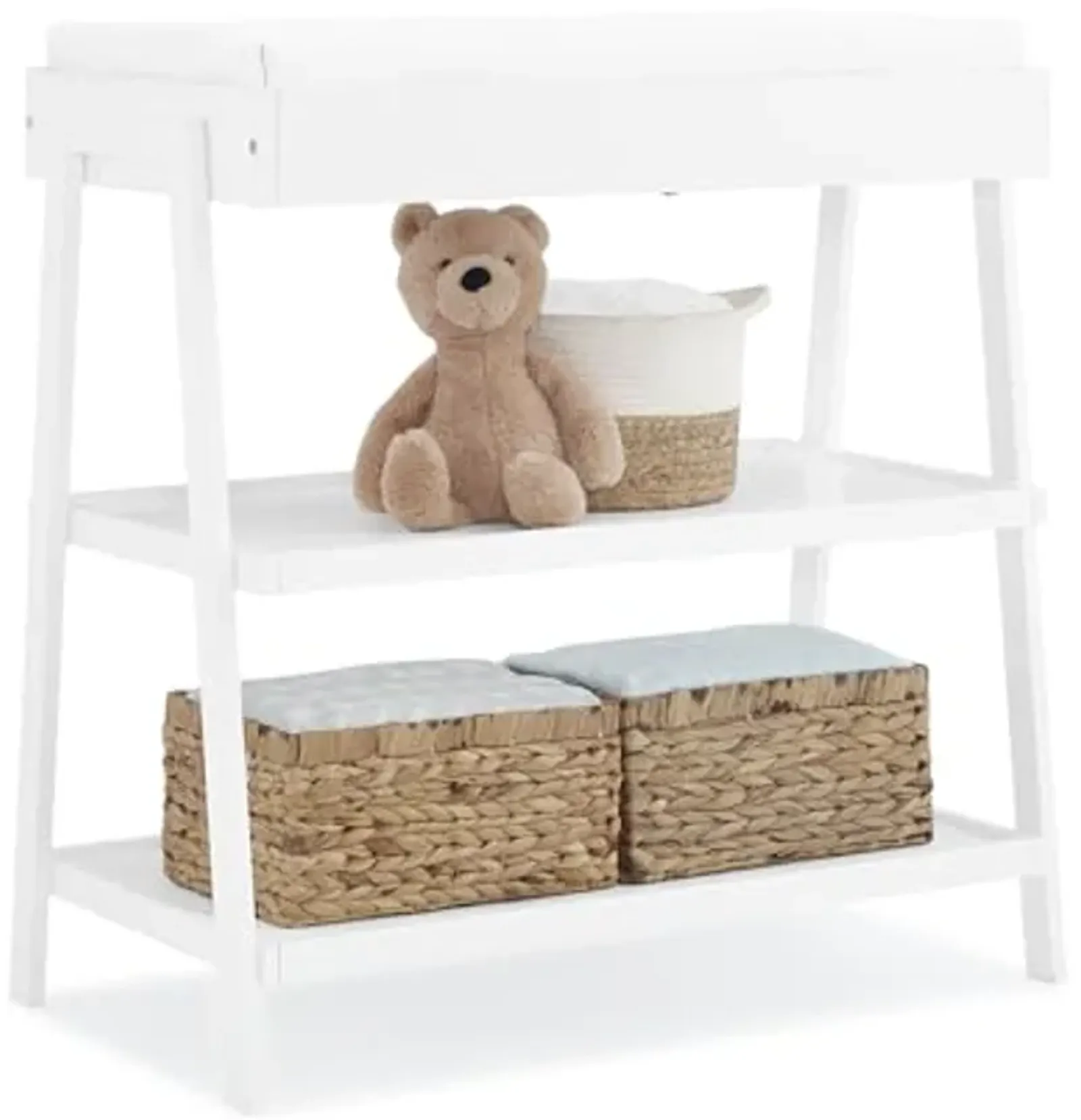 Delta Children Scout Changing Table - Greenguard Gold Certified, Bianca White