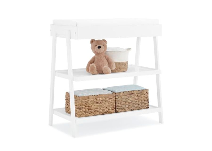 Delta Children Scout Changing Table - Greenguard Gold Certified, Bianca White