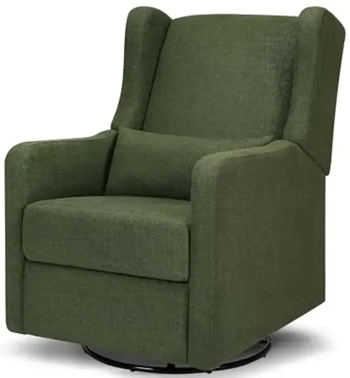 DaVinci Carter’s Arlo Swivel Rocker Recliner Chair - GREENGUARD Gold, FSC & Certi-PUR US Certified - Ultra Comfy Nursery Glider Recliner - Glider Rocking Chair for Nursery & Living Room - Forest Green