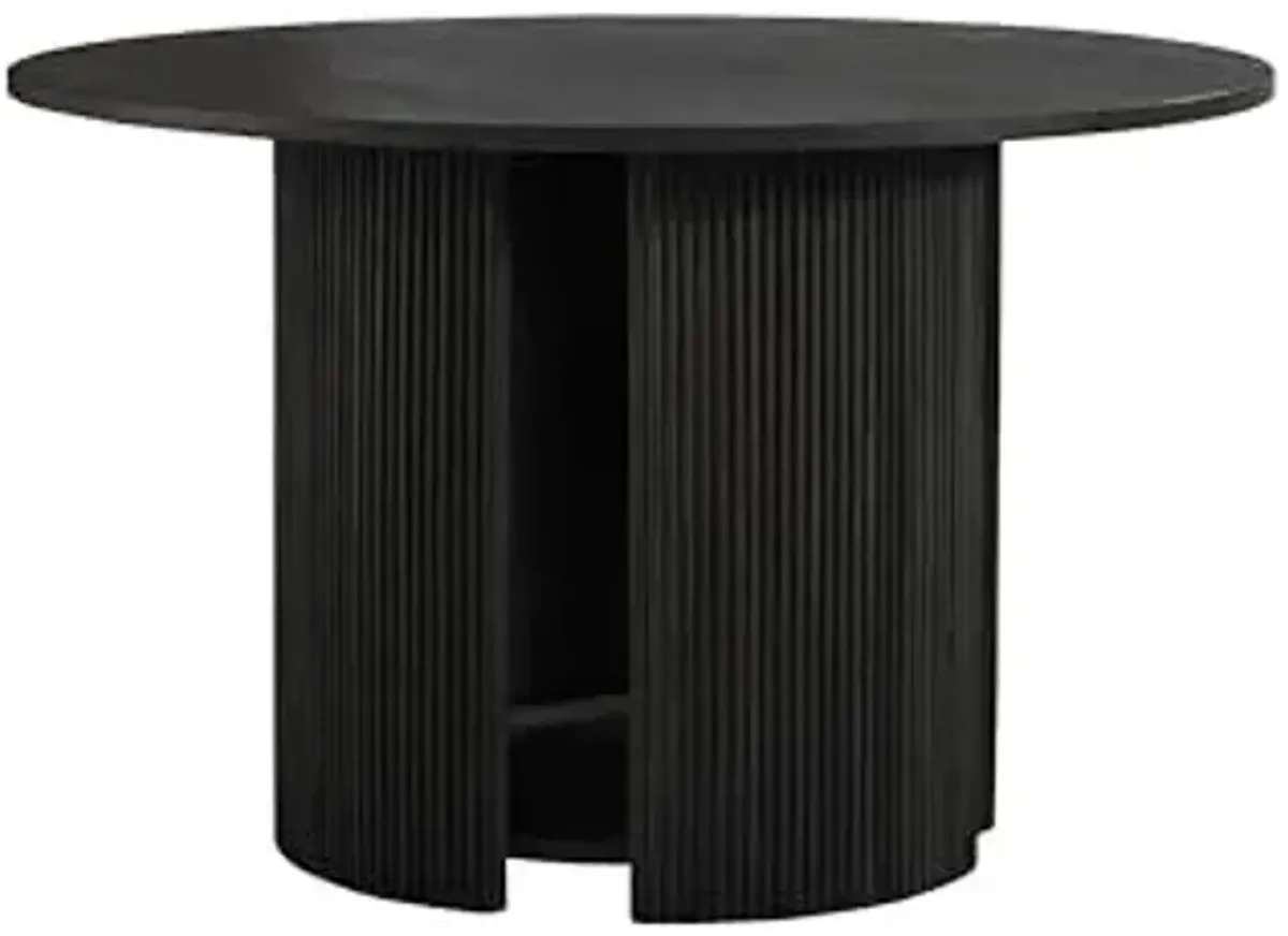 Abbyson Living Parker 48in. Round Dining Table, Black