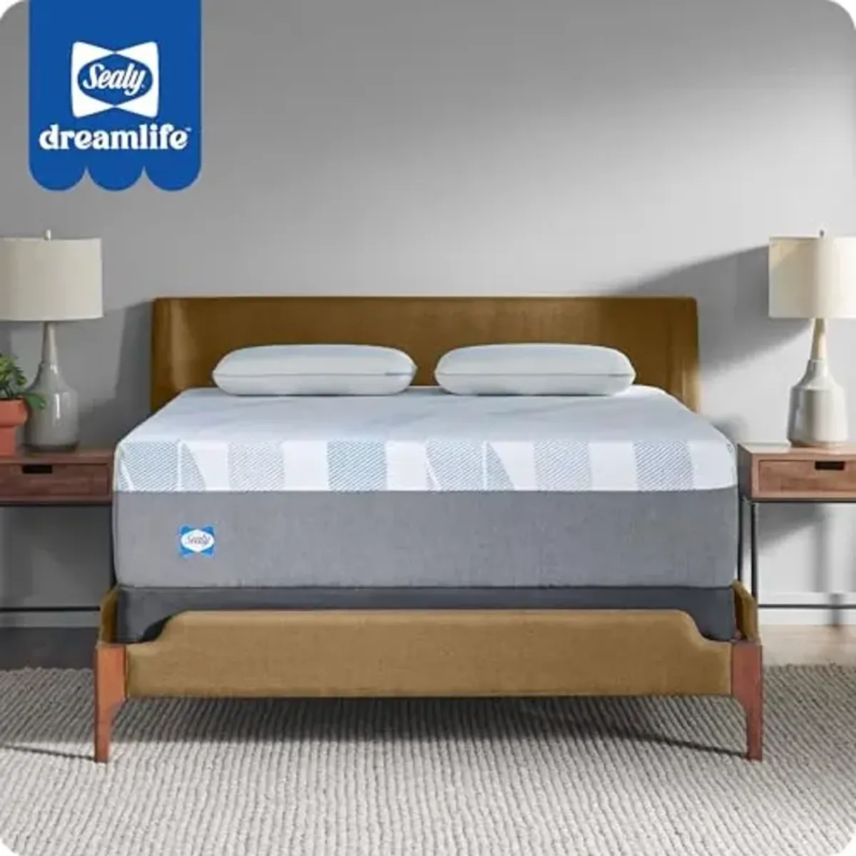 Sealy Dreamlife 14” Foam Mattress-in-a-Box, Twin, SealyComfort Gel Memory Foam, SealySupport Transition Foam, Machine Washable Cover