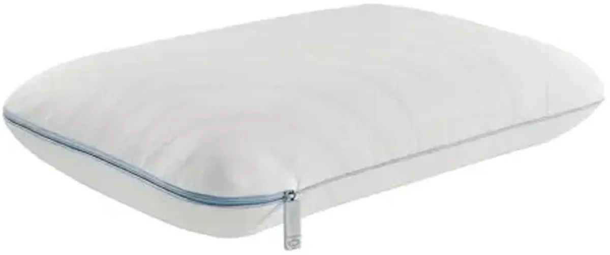 SEALY Dreamlife Queen Size Memory Foam Cooling Pillow with Surface Guard Technology, Removable Machine-Washable Cover, 1 Year Limited Warranty, White