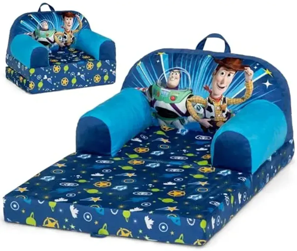 Delta Children - Toy Story Cozee Buddy Flip-Out Kids Chair, Blue
