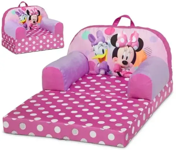 Delta Children - Minnie Mouse Cozee Buddy Flip-Out Kids Chair, Pink