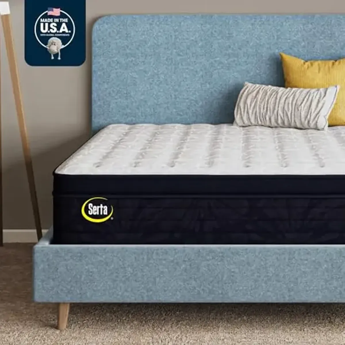 Serta Classic Clarks Hill Elite 2.0, Plush Pillow Top 14.5" Full Mattress, Zoned Support, Cooling, Breathable and Pressure Relieving - 100 Night Trial, CertiPUR-US Certified