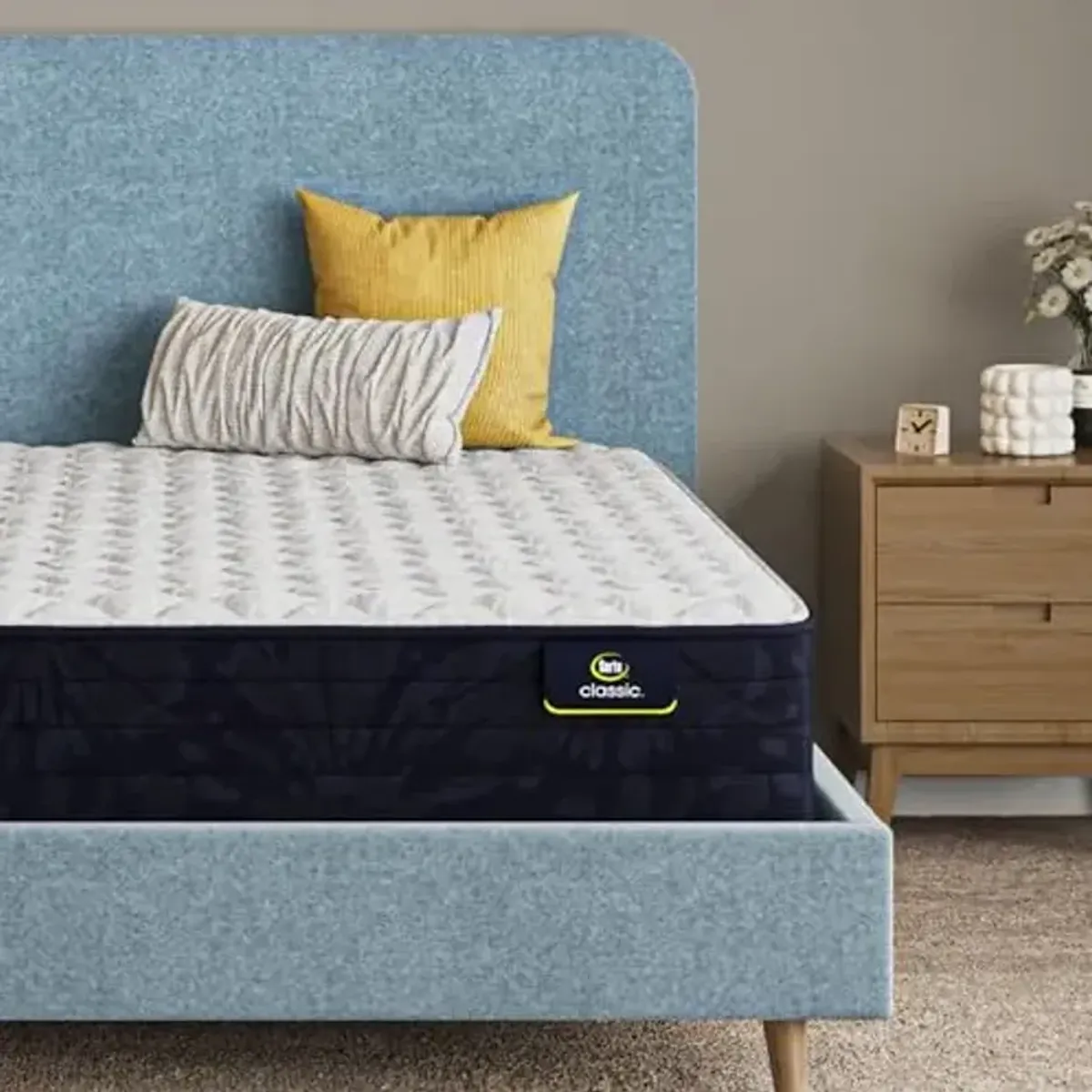 Serta Classic Clarks Hill 2.0, Firm 12.5" King Mattress, Zoned Support, Cooling, Breathable and Pressure Relieving - 100 Night Trial, CertiPUR-US Certified
