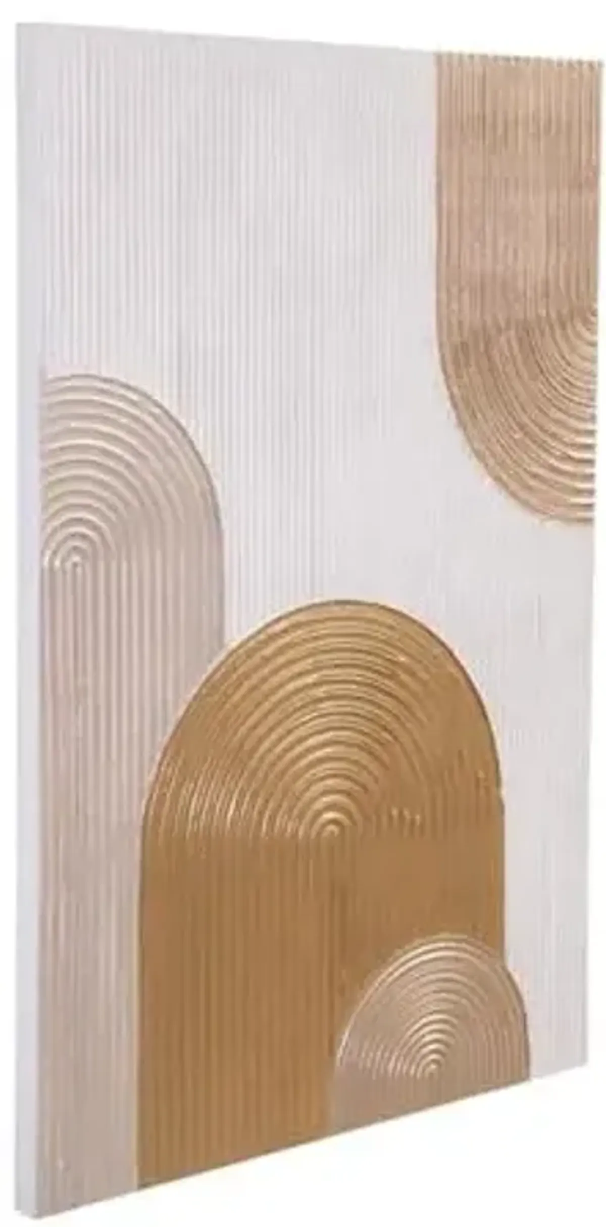 Bassett Mirror Company Iggy Canvas Art in White Fabric