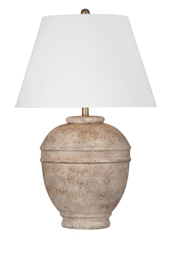 Bassett Mirror Company Ashland Table Lamp in Cream Resin