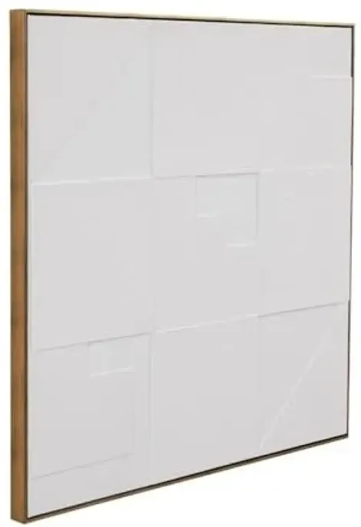 Bassett Mirror Company Adema Wall Art in Gold Fabric