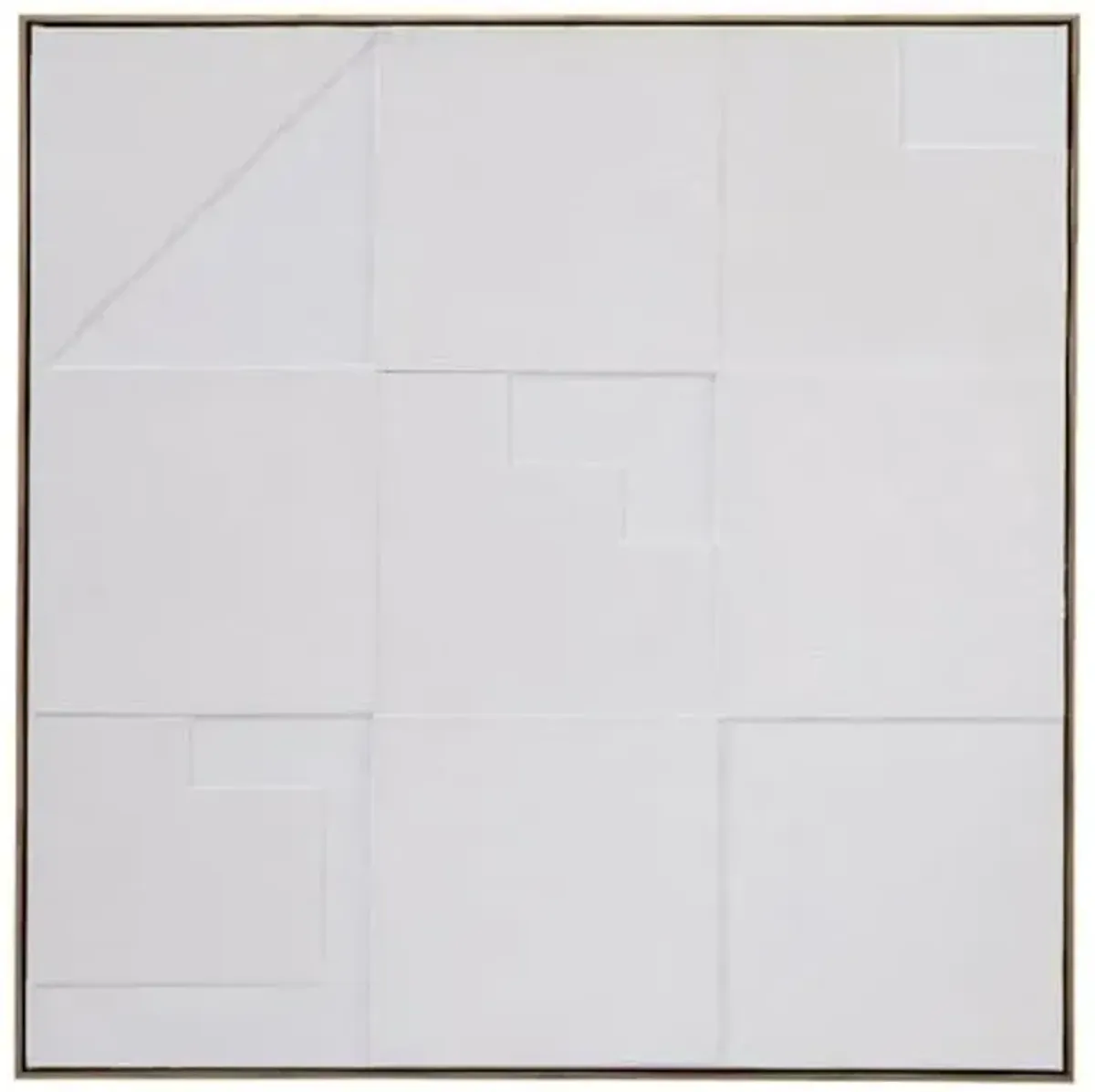 Bassett Mirror Company Adema Wall Art in Gold Fabric