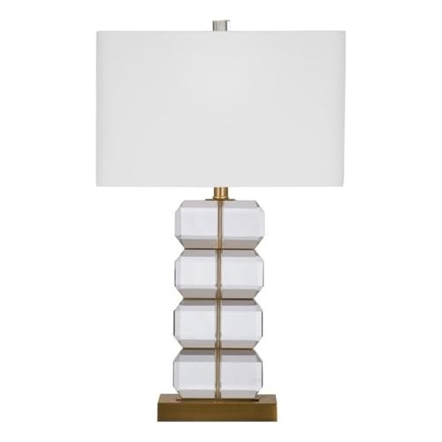 Bassett Mirror Company Ding Table Lamp in Brass Crystal