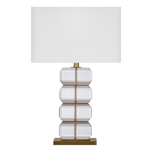 Bassett Mirror Company Ding Table Lamp in Brass Crystal