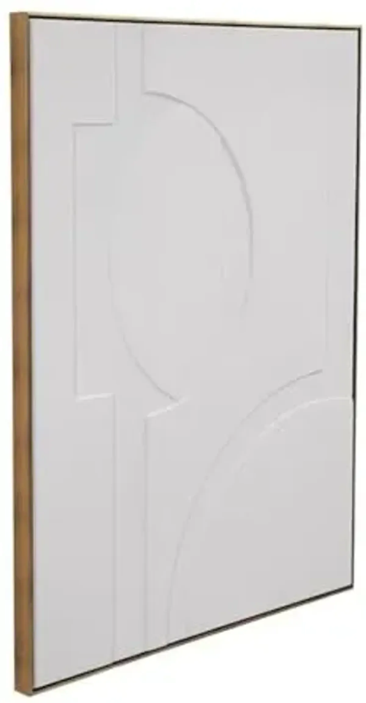 Bassett Mirror Company The Lonious Wall Art in Gold Fabric