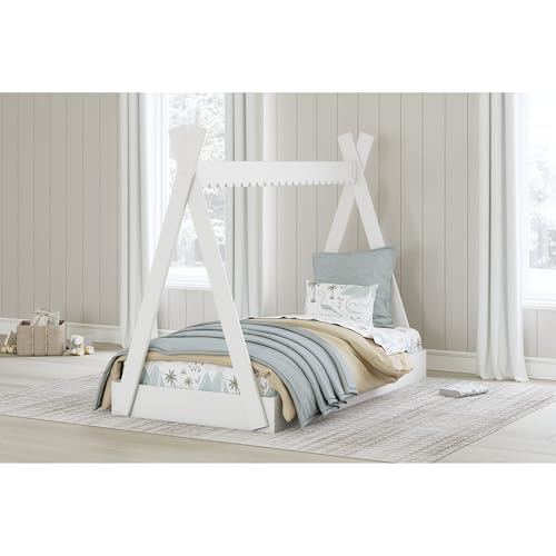 Signature Design by Ashley Hallityn Kids Twin Tent Bed, White