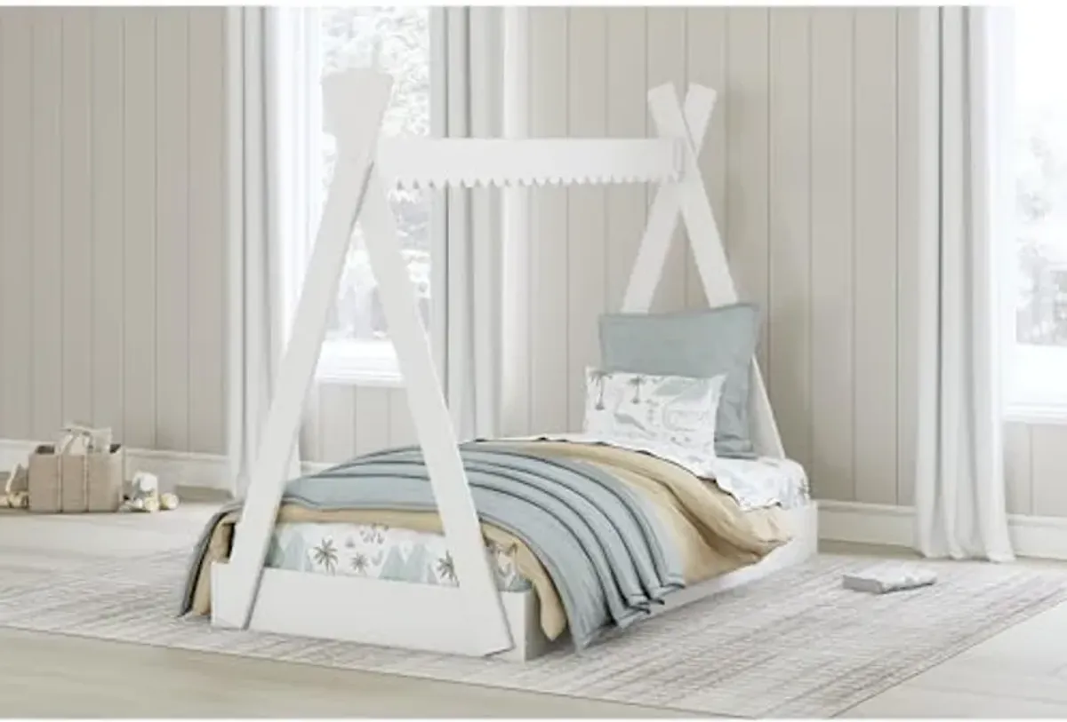 Signature Design by Ashley Hallityn Kids Twin Tent Bed, White