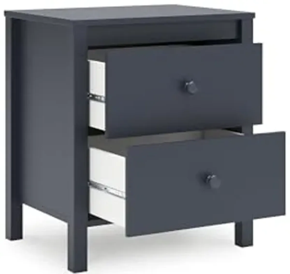 Signature Design by Ashley Simmenfort 2 Drawer Nightstand, Navy Blue