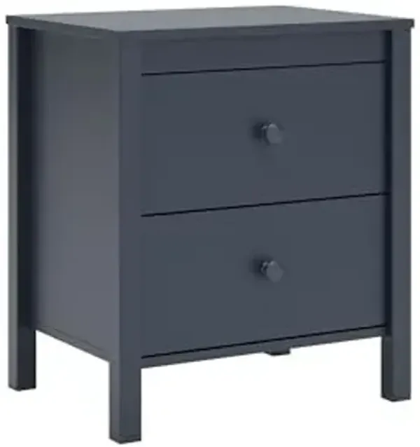 Signature Design by Ashley Simmenfort Retro 2 Drawer Nightstand, Blue