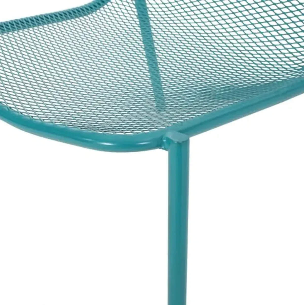 Christopher Knight Home Bucknell Outdoor Modern Dining Chair (Set of 2), 22.25 "W x 26 "D x 26 "H, Matte Teal