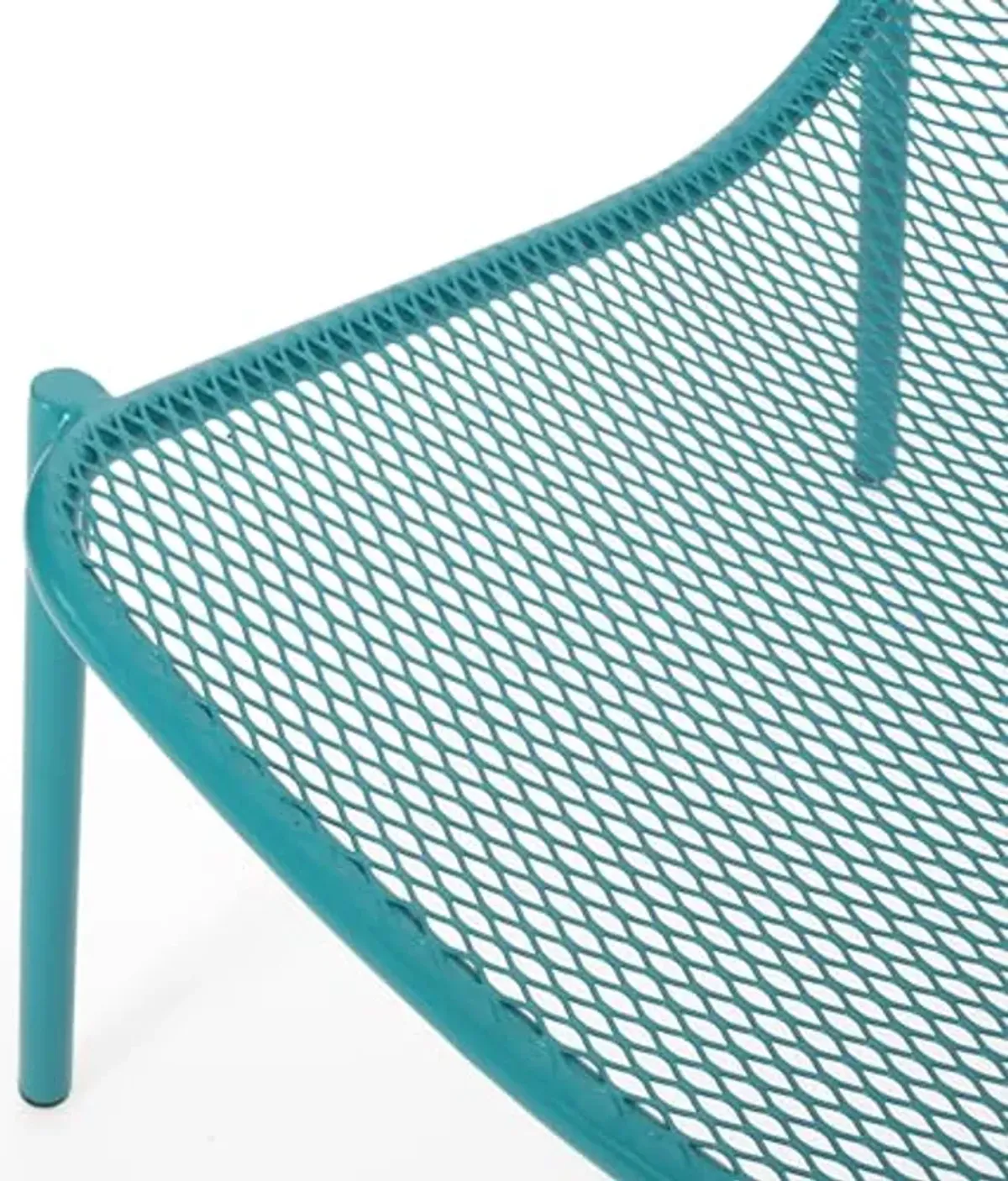 Christopher Knight Home Bucknell Outdoor Modern Dining Chair (Set of 2), 22.25 "W x 26 "D x 26 "H, Matte Teal