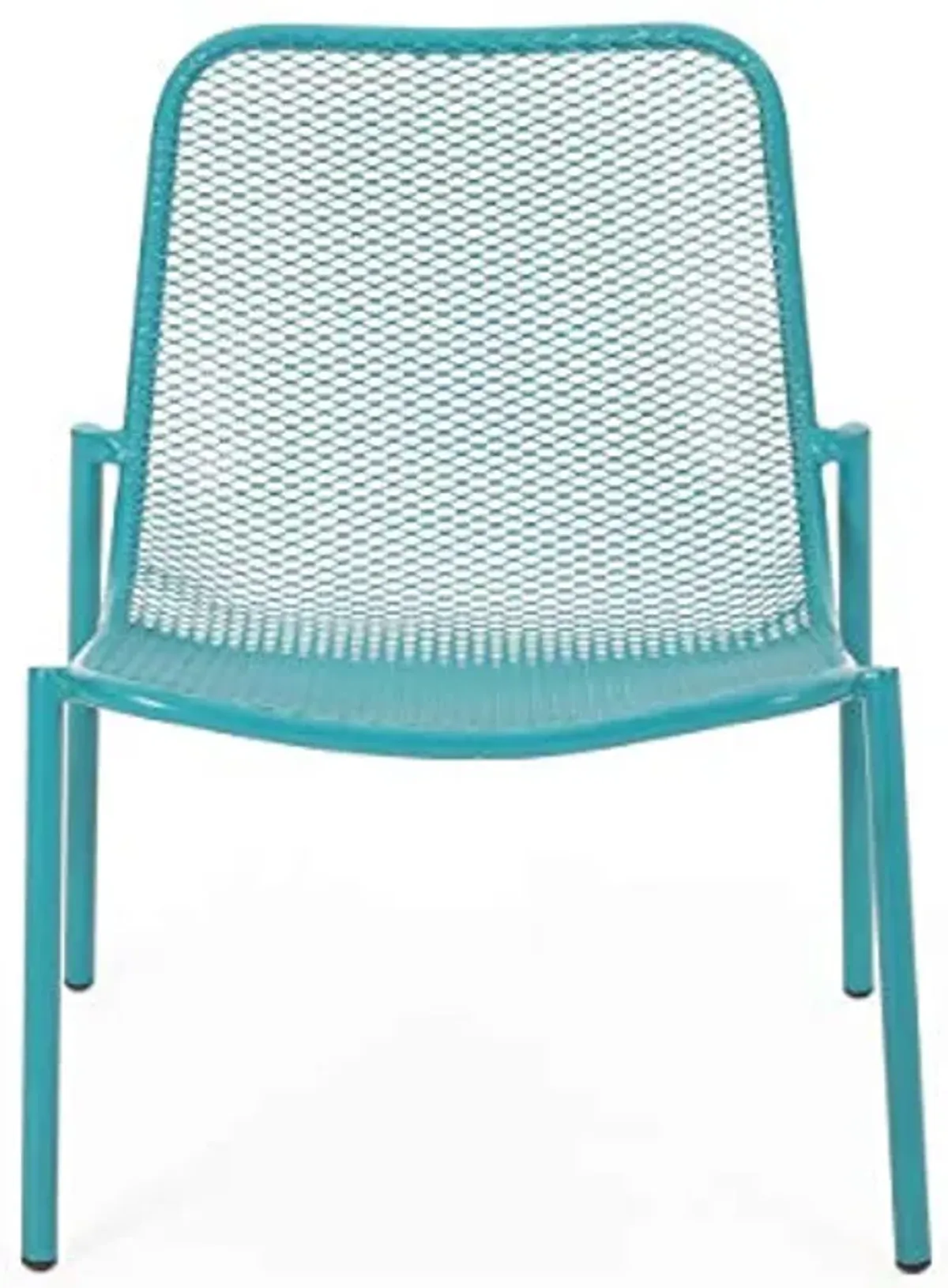 Christopher Knight Home Bucknell Outdoor Modern Dining Chair (Set of 2), 22.25 "W x 26 "D x 26 "H, Matte Teal