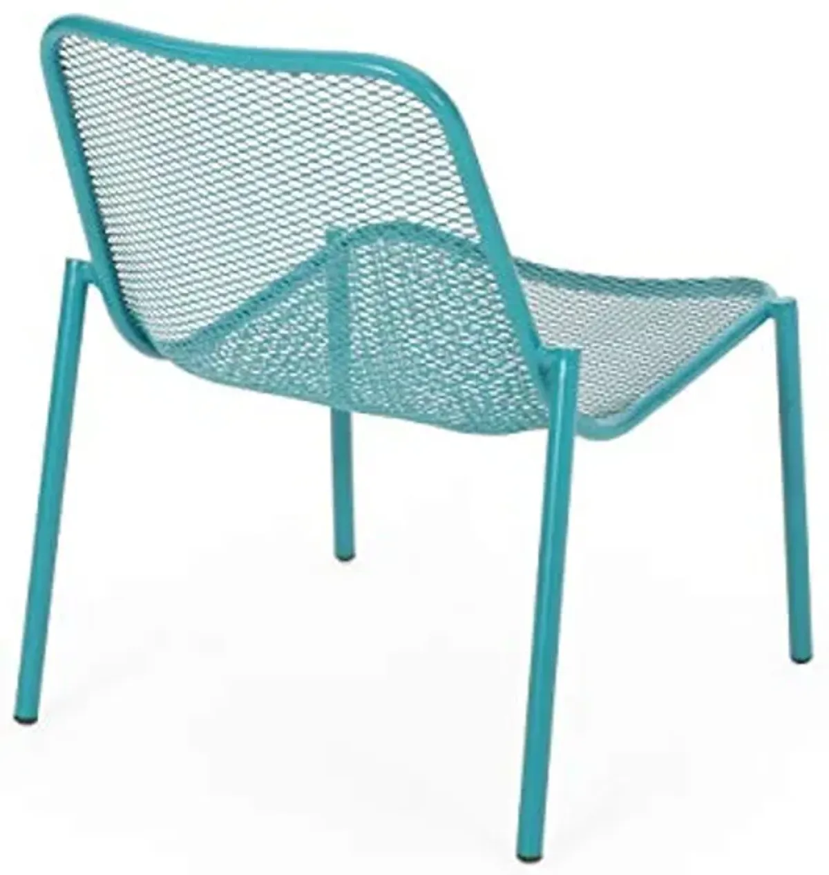 Christopher Knight Home Bucknell Outdoor Modern Dining Chair (Set of 2), 22.25 "W x 26 "D x 26 "H, Matte Teal