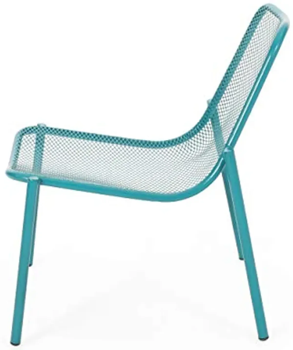 Christopher Knight Home Bucknell Outdoor Modern Dining Chair (Set of 2), 22.25 "W x 26 "D x 26 "H, Matte Teal