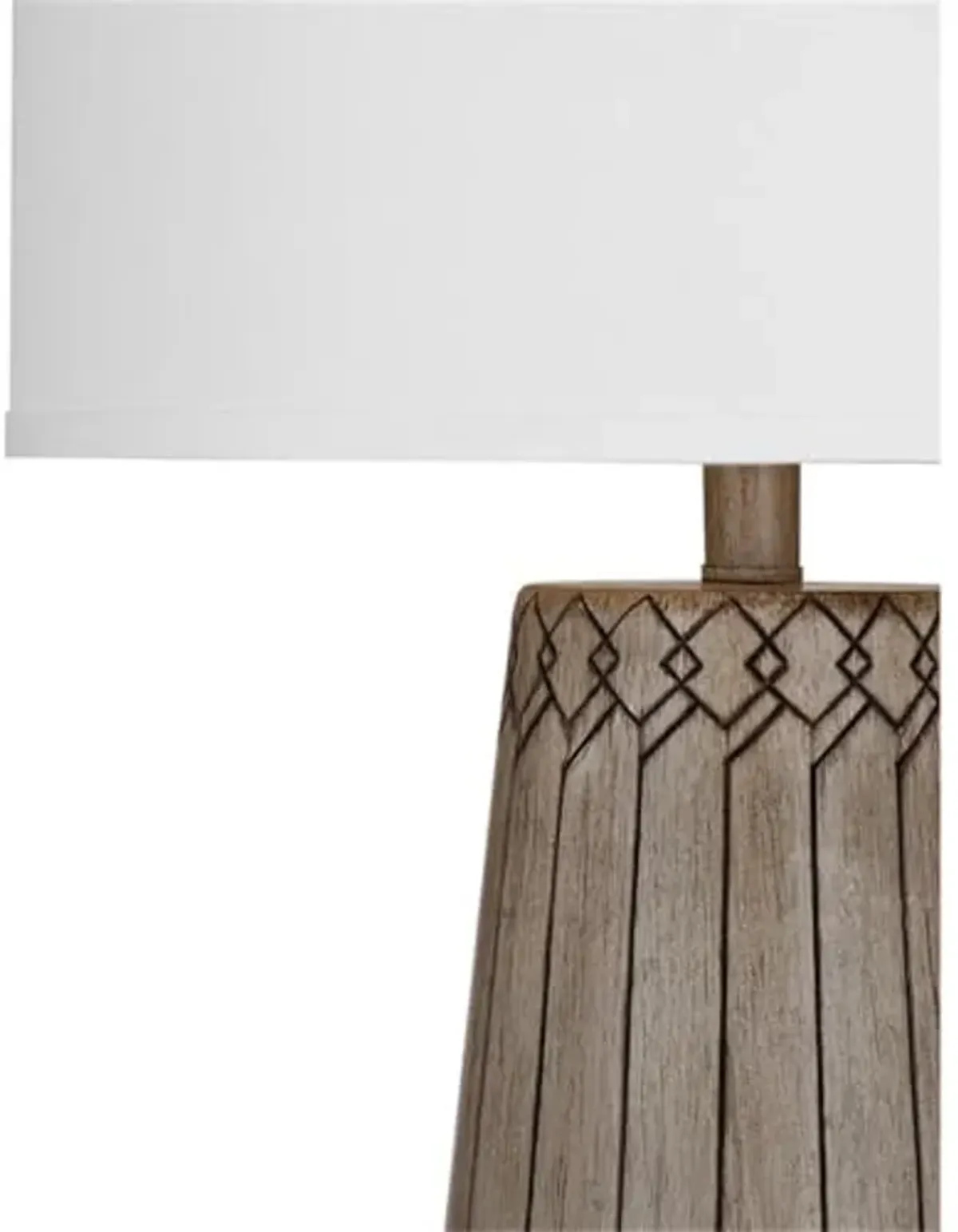 Bassett Mirror Company Harper Table Lamp in Brown Resin