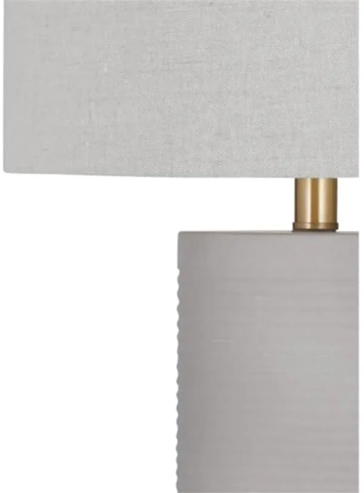 Bassett Mirror Company Tano Table Lamp in Gray Metal